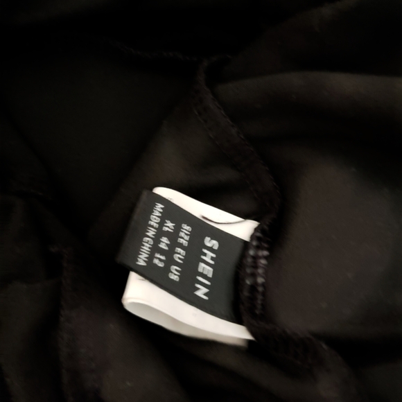 💙 SHEIN Black Thin Pants Casual Style - Picture 3 of 4